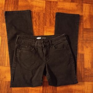 Old Navy Kicker Boot Cut Black Jeans Women's Size 4 Petite